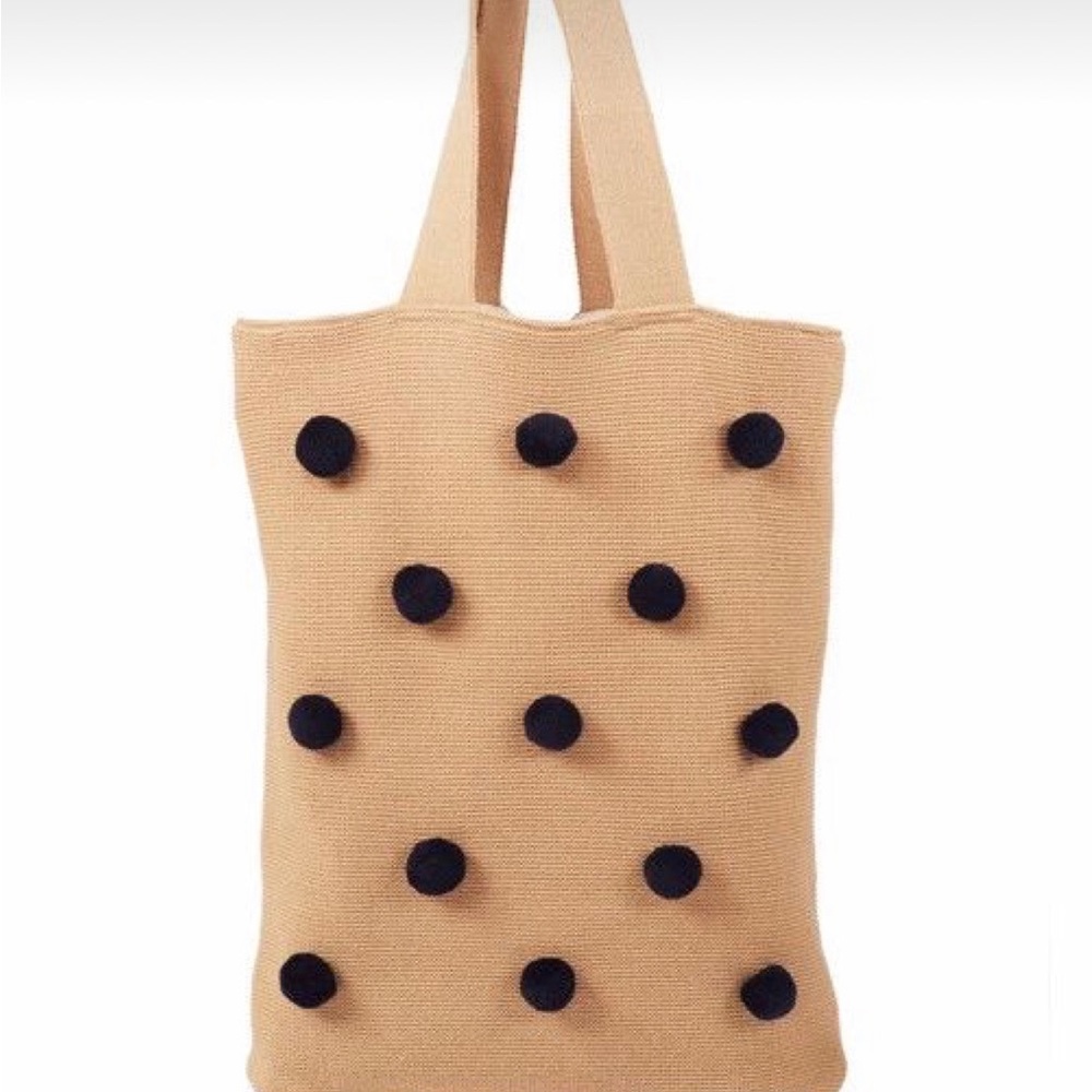 NWOT Verloop knit pom pom tote bag